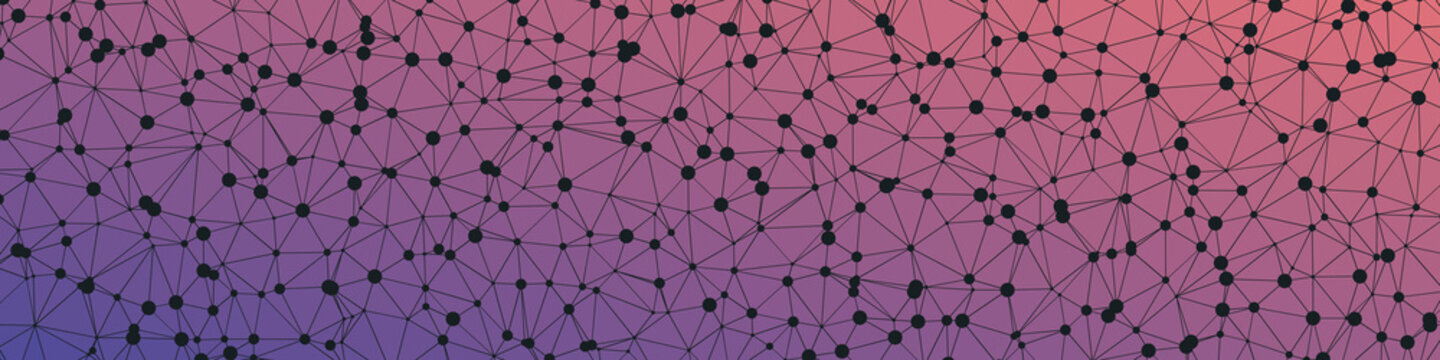 Abstract Low Polygon gradient Generative Art background illustration