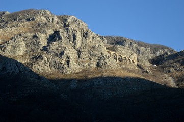 railway bridge on the mountain