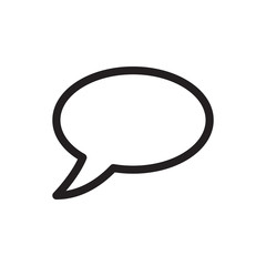 Bubble speak icon vector design template