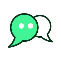 Bubble speak icon vector design template