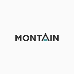 Simple vector logo in a modern style. Top of the mountain