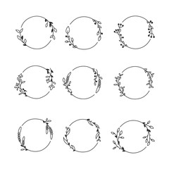 Round Floral Wedding Ornament