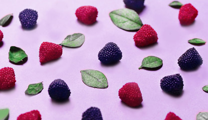 set of fresh berries