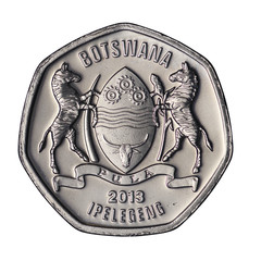 botswana 25 thebe from 2013