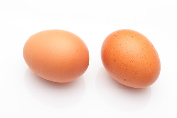 Chicken eggs, raw eggs freshly picked from the farm