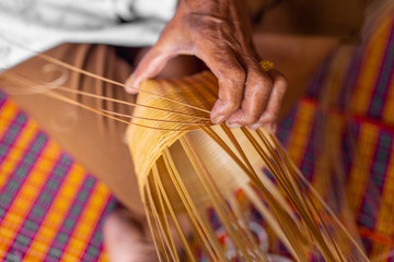 Wood products, Step Wood products, Step, Thai Style, Thai Style Wood products, Thai Style, Different kind of weaved utensils using the natural material a traditional style in Thailand. 