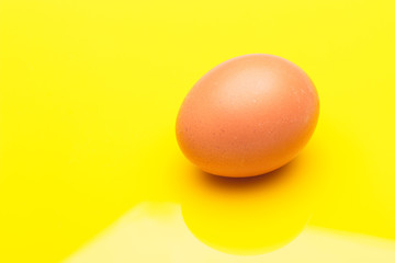 Chicken eggs, raw eggs freshly picked from the farm