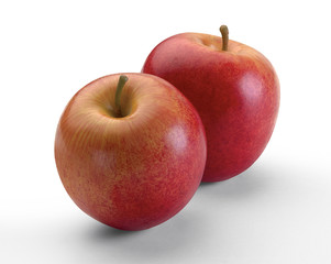 TWO RED APPLES