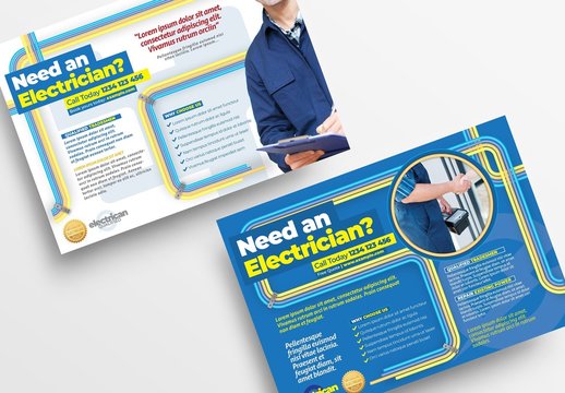 Electrical Service Flyer Layout