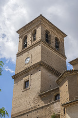Granada Church of the Savior (Parroquia del Salvador, 1499). Church of the Savior built in Moorish style on the old Mosque of Granada, situated in the Albaicin. Granada, Andalusia, Spain.