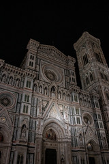 Duomo and bell tower at night - Florence