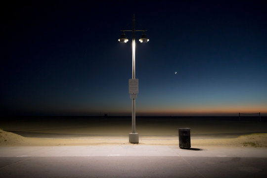 Evening at Venice Beach, California.