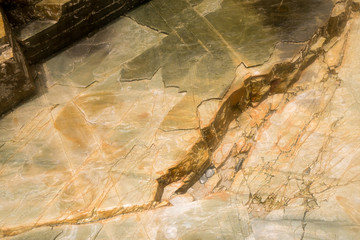 Detailaufnahme: Felsen am Praia das Illas