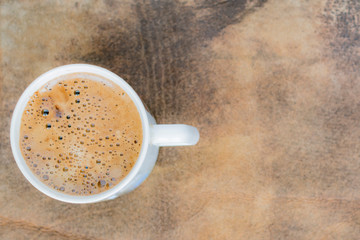 A Cup of chicory stands on a decorative background