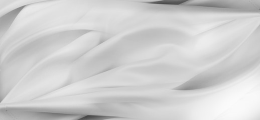 Fototapeta na wymiar White silk fabric lines