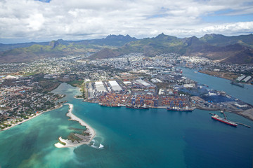 Port Louis, Mauritius, main city - obrazy, fototapety, plakaty