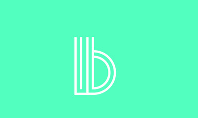 Alphabet letters monogram icon logo B