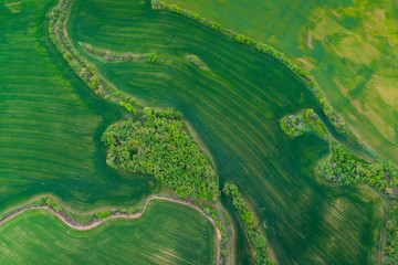 Agricultural fields, Montsec Range, The Pre-Pyrenees, Lleida, Catalonia, Spain, Europe