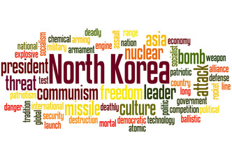 North Korea word cloud concept 2