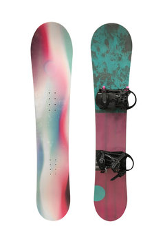 board for a snowboard isolated on white background