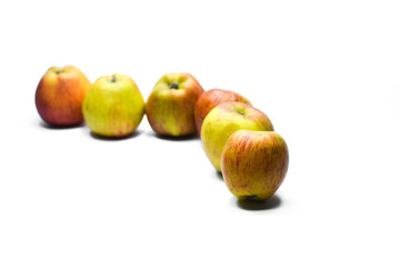 Apples isolated on white background