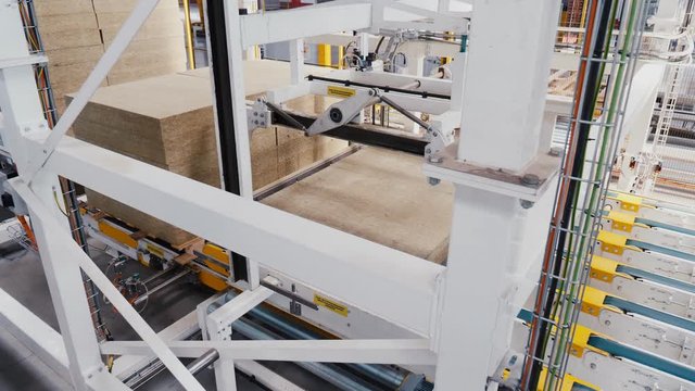 thermal insulation board transported by production line