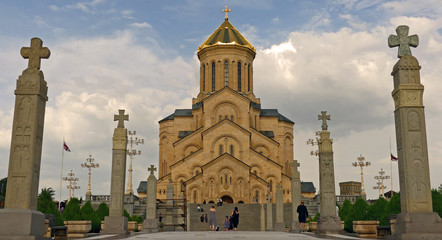 Sameba cathedral from entrance