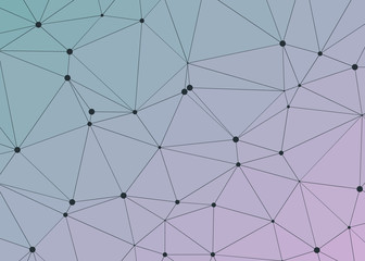 Fototapeta premium Abstract Low Polygon gradient Generative Art background illustration
