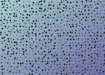 Abstract Low Polygon gradient Generative Art background illustration