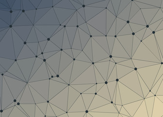 Fototapeta premium Abstract Low Polygon gradient Generative Art background illustration