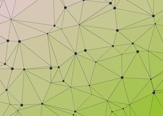 Obraz premium Abstract Low Polygon gradient Generative Art background illustration