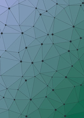 Obraz premium Abstract Low Polygon gradient Generative Art background illustration