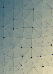 Obraz premium Abstract Low Polygon gradient Generative Art background illustration