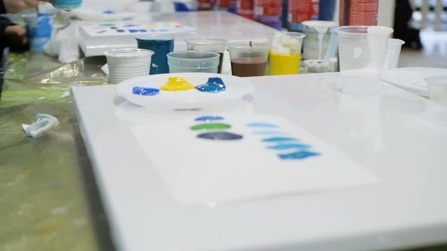 Preparation of the liquid acrylic for painting