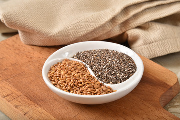 Healthy Chia and Flax Seeds