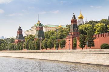Moscow Kremlin Wall panorama, Russia
