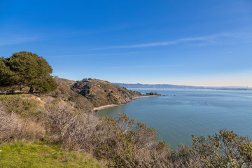 Angel Island Coastline in California