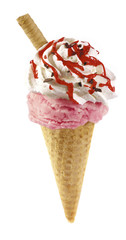 ice cone strawberry