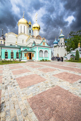 Fototapeta na wymiar Nikon Church in Trinity Sergius Lavra, Moscow, Russia