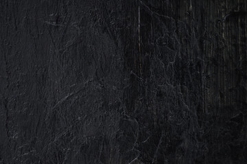 Hand Painted Heavily Textured Coal Tar Black Acrylic Paint Background