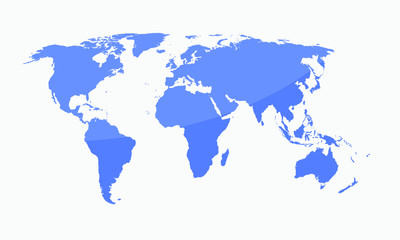 Fototapeta na wymiar map of the world vector