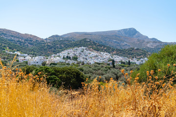 Wide Naxos landscape of Mount Zeus - obrazy, fototapety, plakaty