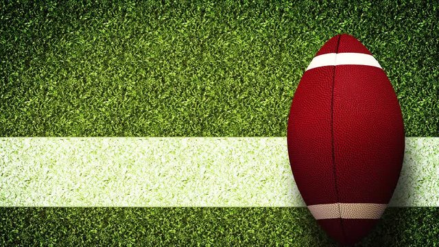American football helmet Super Bowl Game On Field Stadium green grass Background