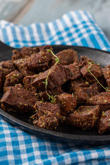 fried liver cubes