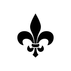 Lily flower icon : Fleur de lis © jambronk