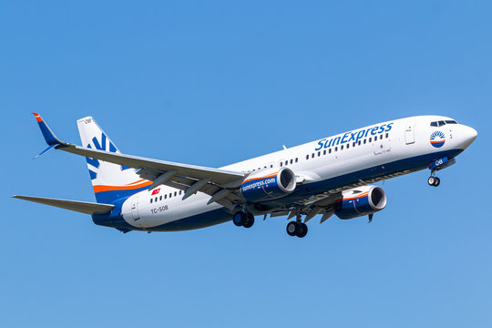Sun Express Boeing 737 airplane at Zurich