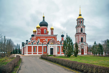 Fototapeta na wymiar Resurrection Cathedral. View from the temple. Staraya Russa. Novgorod region. Russia