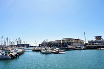 Fototapeta na wymiar Alicante Leisure port, sports port, in the Valencian Community. Spain. Europe. September 23, 2019