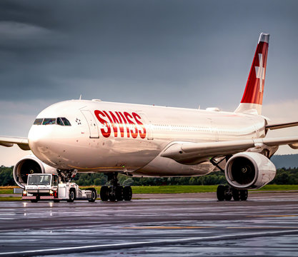 Swiss International Airlines Airbus A330 airplane at Zurich