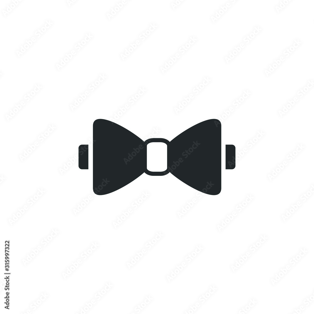 Poster bow tie icon template color editable. bow tie symbol vector sign isolated on white background illustration for graphic and web design.